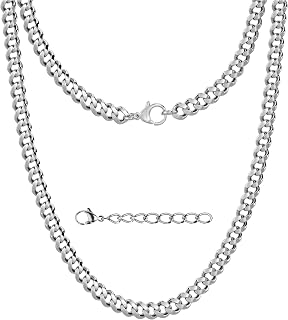 Silvadore Gold or Silver Chain for Men - Cuban Link Mens Necklace (2/4/6mm)