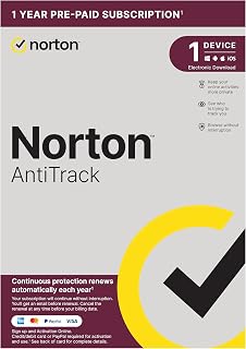 Norton AntiTrack 2024 | 1 Device and 1-year subscription with automatic renewal | PC | Activation Code by Post