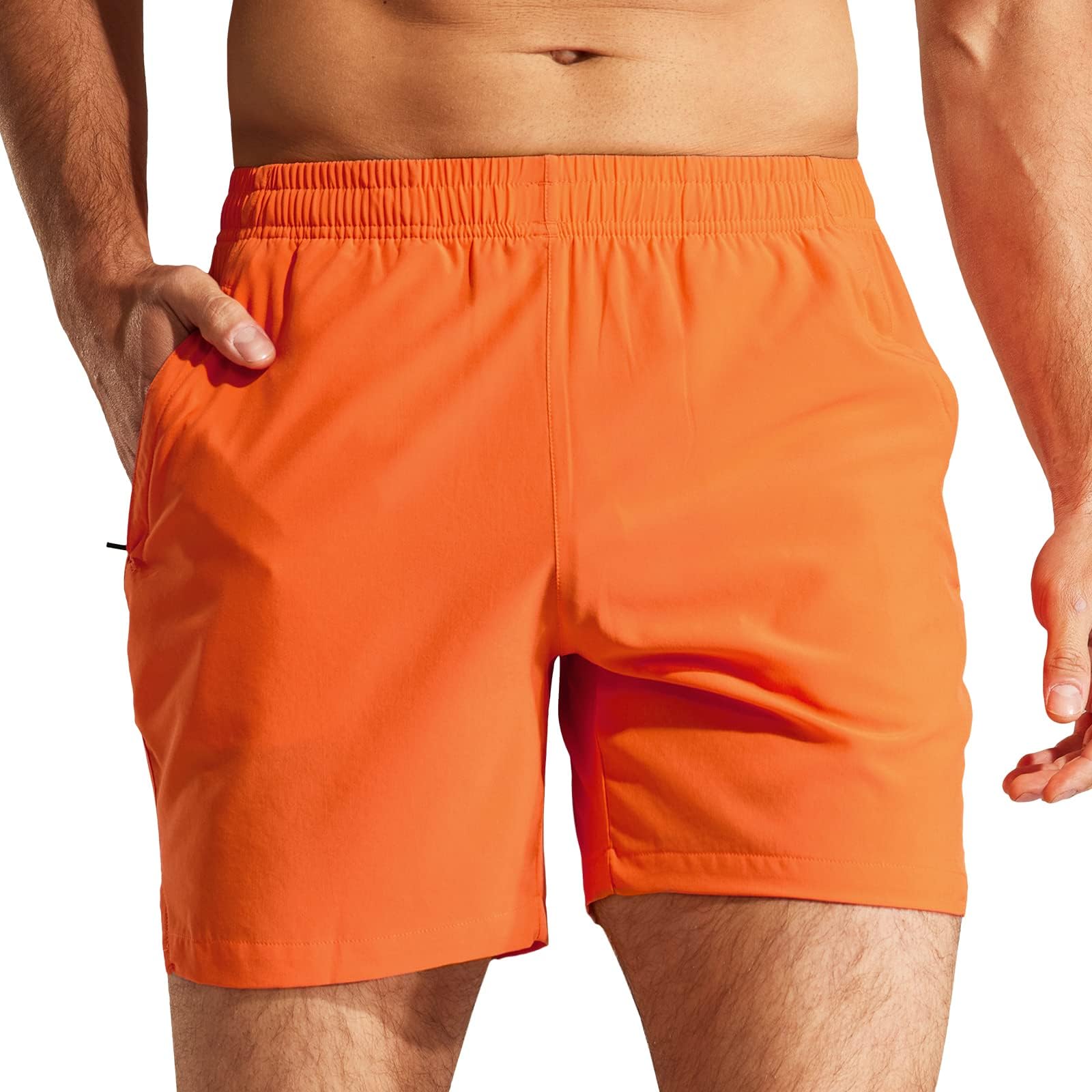 MIER Men's 5 Inch Running Shorts Quick Dry Outdoor Sports Workout Summer with Po