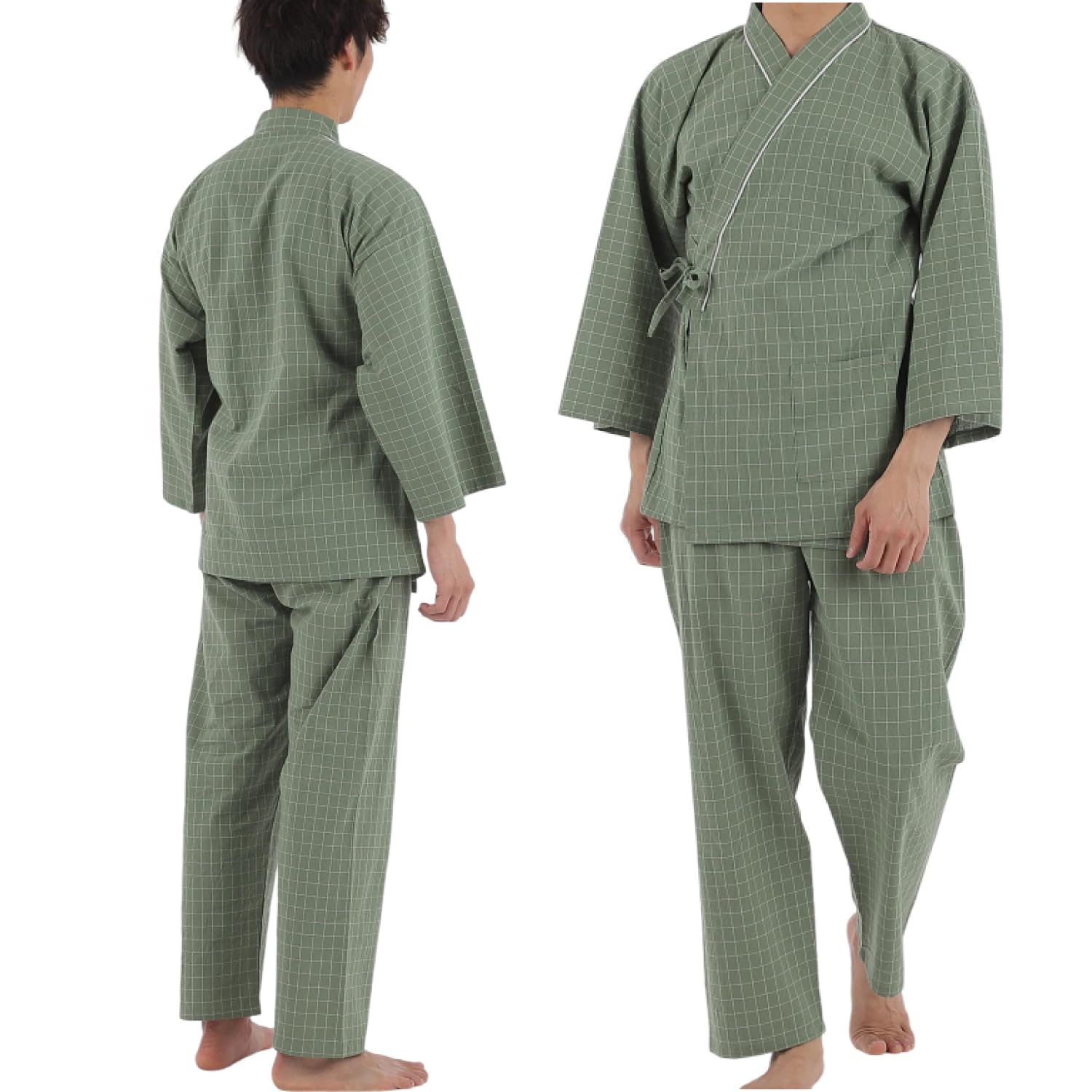 QQOLi [Designed with Active Care Workers] Loose Pajamas, Samue-style, Easy to Pu