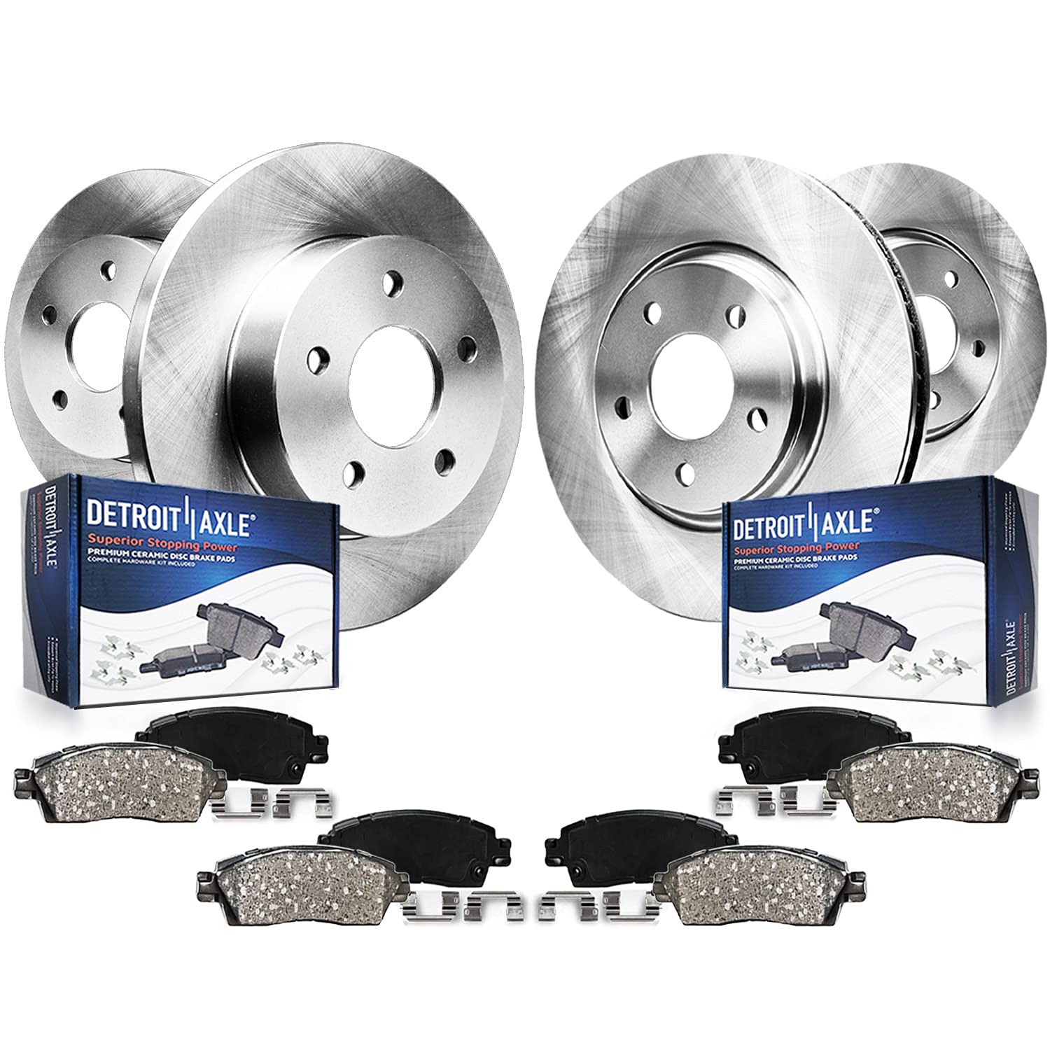 Detroit Axle - Brake Kit for 07-11 Toyota Camry 08-12 Avalon | 07-12 Lexus ES350