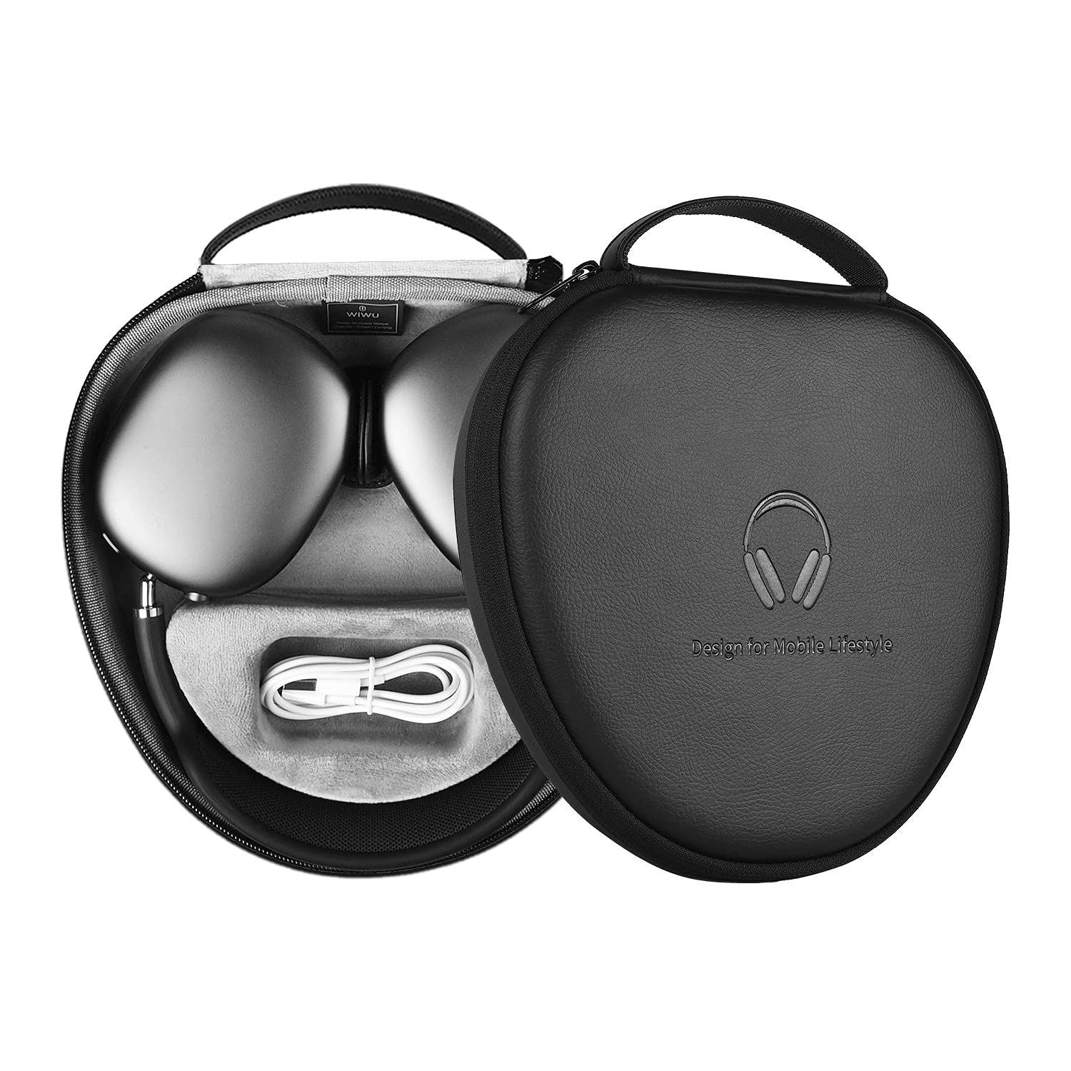 WIWU AirPods Max Case with Sleep Mode, Upgraded Smart Case for Headphones, Ultra