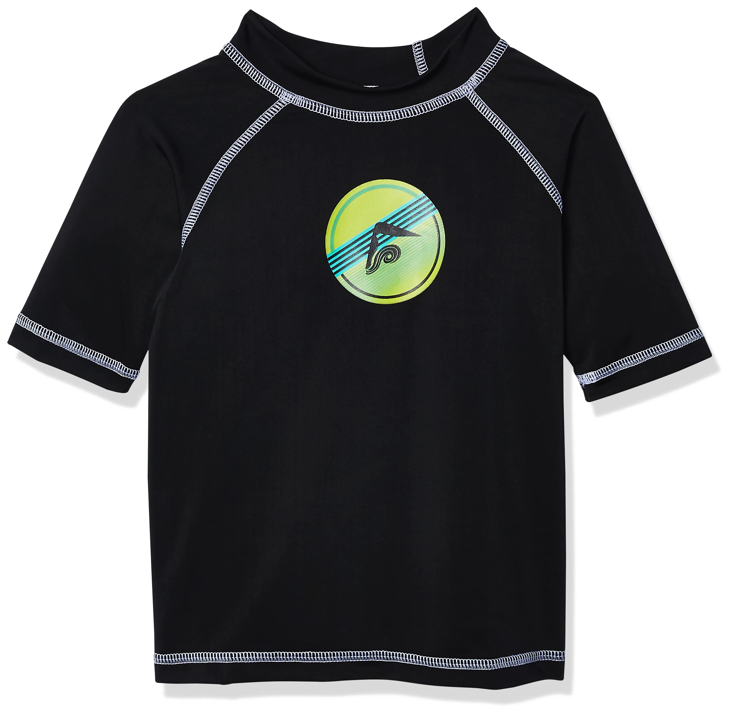 Kanu Surf Boy's Horizon UPF 50+ Sun Protective Rashguard Swim Shirt Rash Guard S