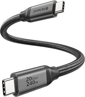 Silkland USB C Data Cable 20Gbps, 1.6FT USB C to USB C Cable, 240W Charging