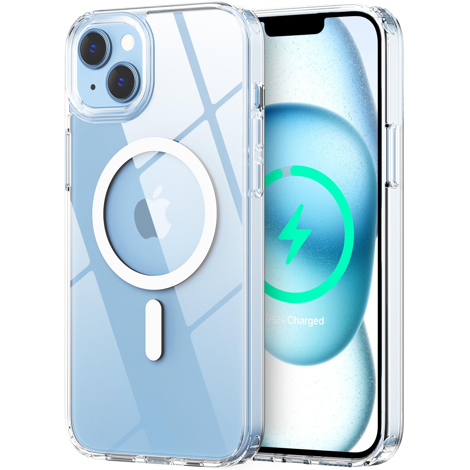 Magnetic for iPhone 14 Case/iPhone 13 case, [Compatible with MagSafe][Not Yellow