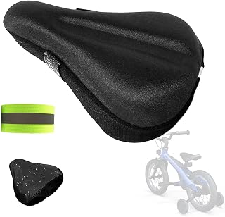 Comfort-First Gel Seat Cushion | 9x6in Kids/Youth Bikes | Protective Outdoor Cover | Ultra-Soft Tech