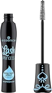 essence Lash Princess False Lash Waterproof Mascara, Black (Pack of 1) | Lengthens & Adds Volume, No Smudge, No Flake, Long Lasting, Fiber Brush, Vegan & Cruelty Free, Paraben Free