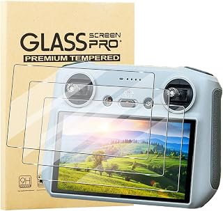 3 Pack Screen Protector for DJI Lito X1/Lito 1/RC2, ELECTRO-WEIDEWORLD 9H Hardness High-Definition Scratch Resistant Tempered Glass, Bubble Free & Sensitive Touch, Controller Drone Accessories