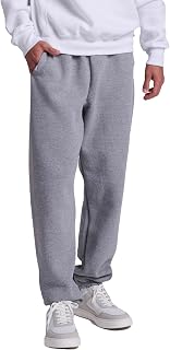 Russell Athletic - Dri Power Fleece Elastic Bottom Sweatpants, Relaxed Fit, Moisture Wicking, with Or Without Pockets, Men's Tracksuit Bottoms