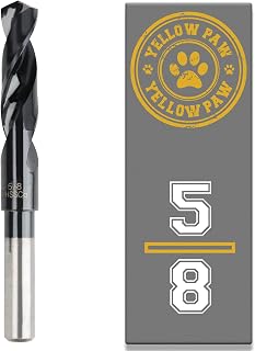 5/8 Inch Drill Bit for Metal - Industrial Grade M35 Cobalt Titanium Aluminum Nitrite - 5/8" Diameter & Total Length of 6" with Working Length of 3" Easily Drill Into Metal, Steel, & Aluminum