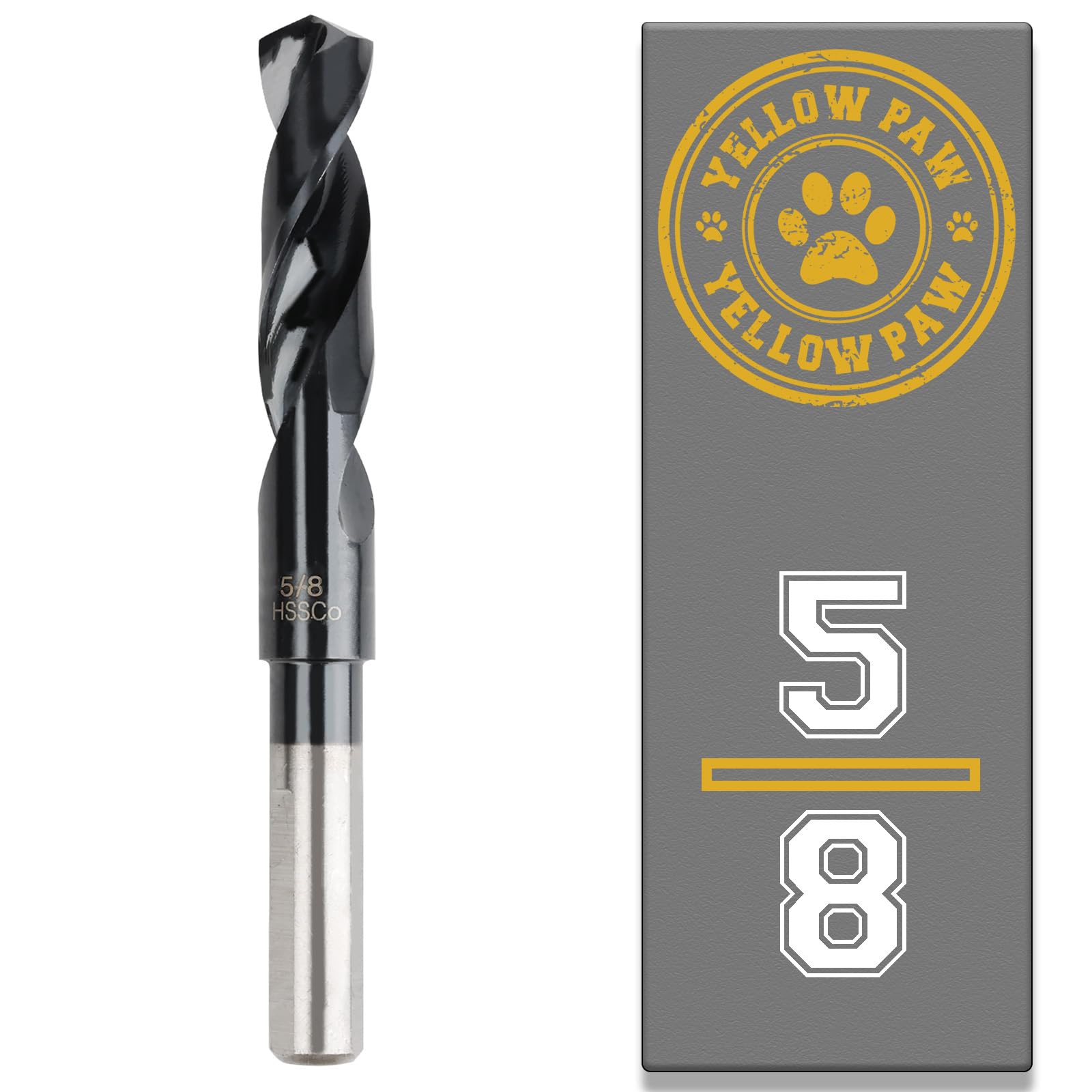5/8 Inch Drill Bit for Metal - Industrial Grade M35 Cobalt Titanium Aluminum Nit