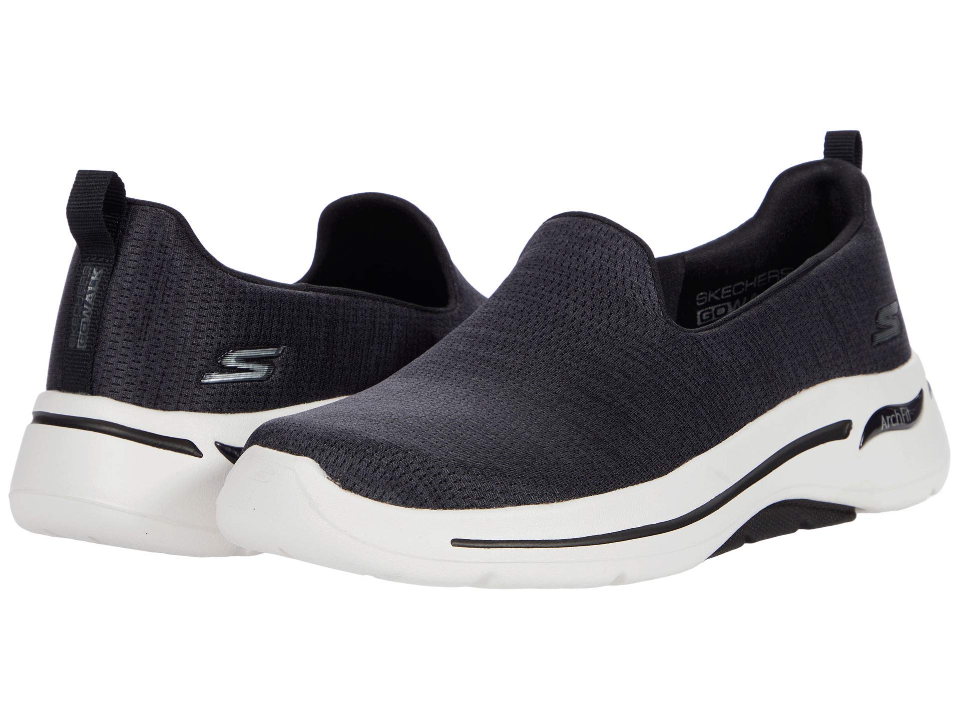 Skechers Go Walk Arch Fit Unlimited Time Black/White 11 C - Wide