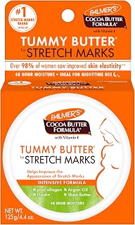 Palmer's Tummy Butter for Stretch Marks &amp; Weight Changes (4.4 Oz) | An intensive formula with Collagen and Elastin to improve the appearance of stretch marks. Ideal for nighttime use.