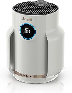 Shark NeverChange5 Air Purifier for Home, Bedroom, Office, Dove HP072UK | Room Coverage 23sqm, 5-Year HEPA Filter Traps 99.97% of Allergens including Dust, Pollen, Pet Dander, Quiet, LED Display