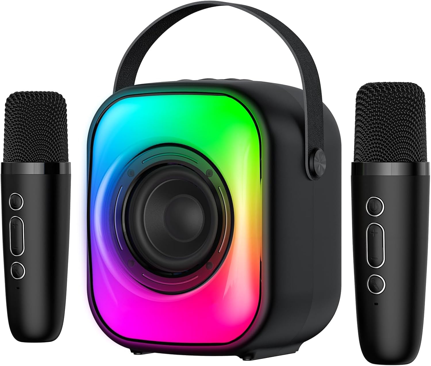 SIMGAL Mini Karaoke Machine for Adults and Kids, Portable Bluetooth Speaker with