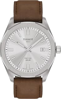 Tissot PRC 100 Solar, Swiss Solar Quartz, 39mm, Silver Dial, Men’s Watch