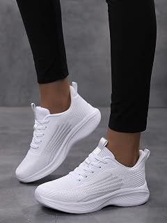 Women Lace-up Walking Shoes Comfortable Non-Slip Running Sneakers Breathable Athletic Workout Shoes Sneakers