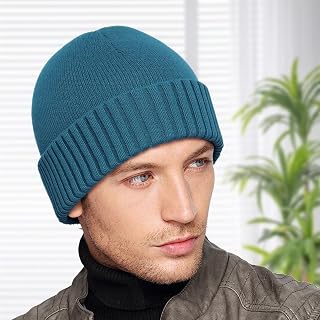 CLASSIC RIB KNITTED BEANIE - Unisex knitted beanie hat for casual and outdoor activities, stylish and comfortable design