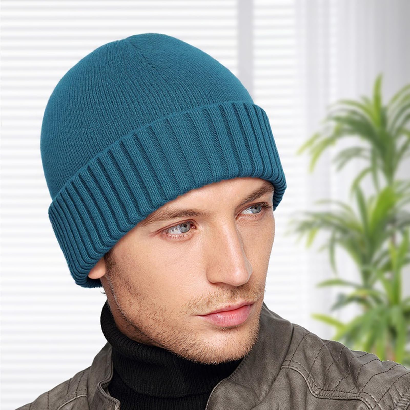 CLASSIC RIB KNITTED BEANIE - Unisex knitted beanie hat for casual and outdoor ac
