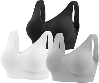 YUTYTH Seamless Sports Bras Women Wirefree Crop Top Bra Removable Pads