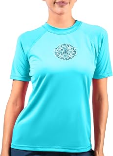 Kanu Surf Marina UPF 50 Short Sleeved Active Rashguard & Workout Top Rash Guard Shirt Women