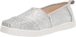 TOMS Glitter Espadrille Loafers Girls