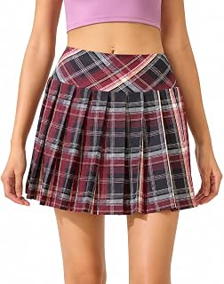 Vasarhely Women's Golf Skirt, Pleated, Inner Pants, Ball Pocket, High Waist, Tennis Skort