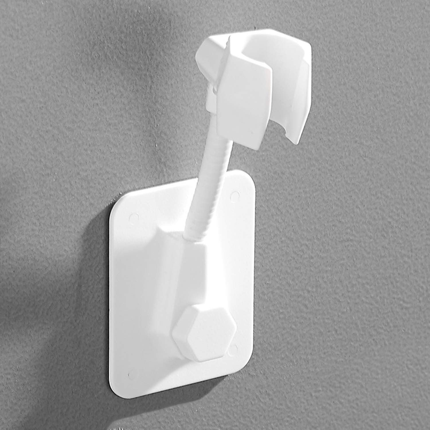 Handheld Shower Bracket 360 Degree Rotatable Shower Arm Holder Self-Adhesive Wal