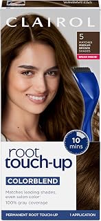 Clairol Root Touch Up Permanent Hair Dye, 5 Medium Brown, Pack of 1 | By Nice'n Easy , 100% Gray Coverage | Easy Brush Application | Matches Professional Salon Shades