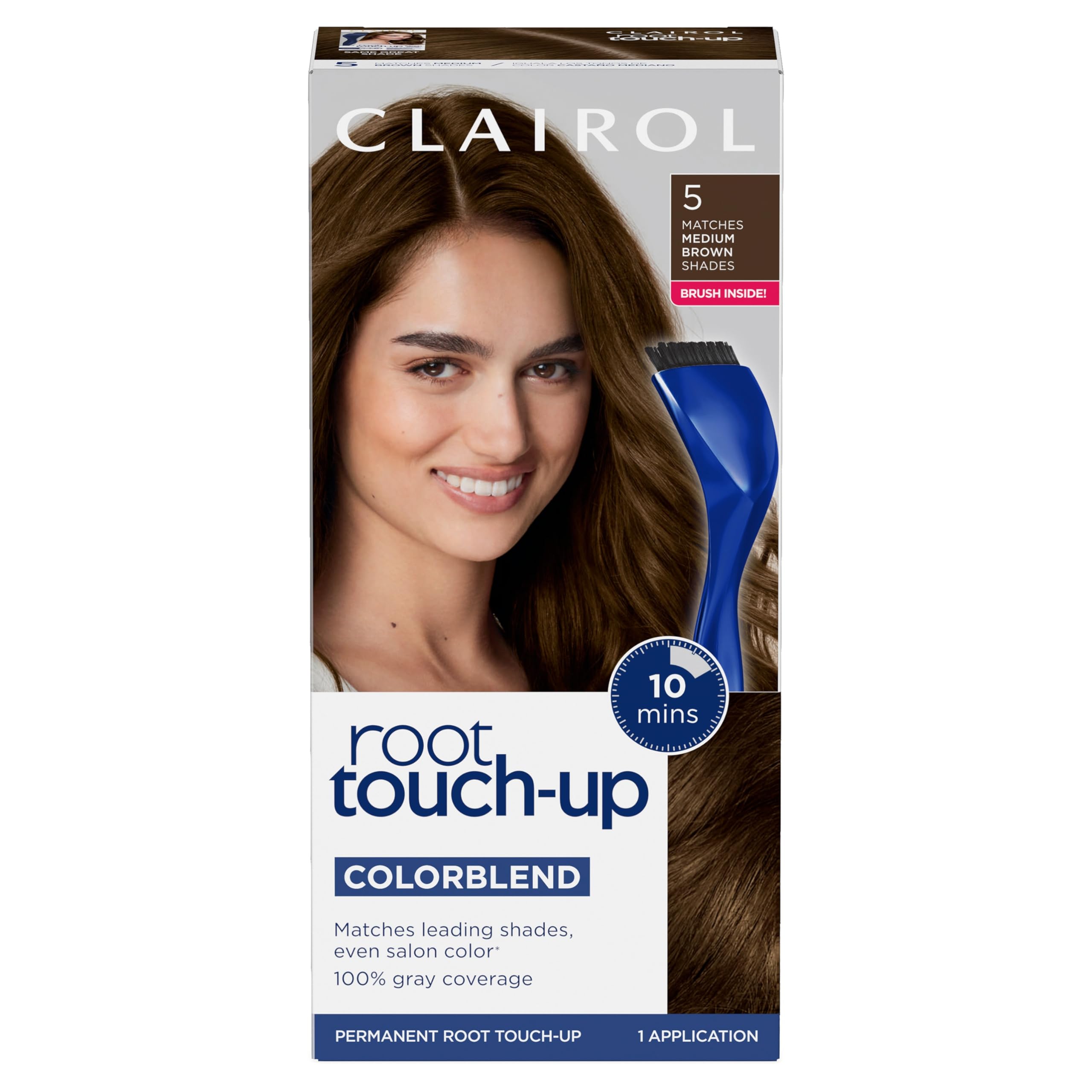 Clairol Root Touch Up Permanent Hair Dye, 5 Medium Brown, Pack of 1 | By Nice&#x