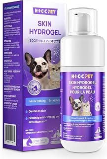 HICC PET Dog Wound Care Hydro Gel, Hot Spot Treatment for Dogs, Soothes Inflammation, Prevents Infection, Treats Bites & Scratches, Cat Wound Care Solution, Small Animal Health Supplies, 100ml