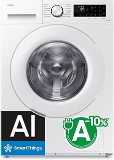 Samsung Washing Machine Front Load 9 kg Class A-10% WW90CGC04DTEEC | Save up to 70% energy thanks to AI, Digital Inverter Engine, EcoBubble Technology, Steam Programs