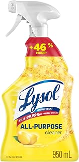 Lysol All Purpose Cleaner Trigger Spray, Lemon Scent, 950 mL | Grease Fighting, Multi Surface Cleaner, Removes Soap Scum