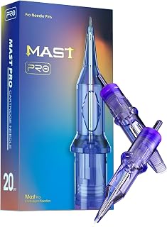 Mast Pro Tattoo Cartridges 1003RL 20Pcs Disposable Needles Bugpin #10 3 Round Liner Size