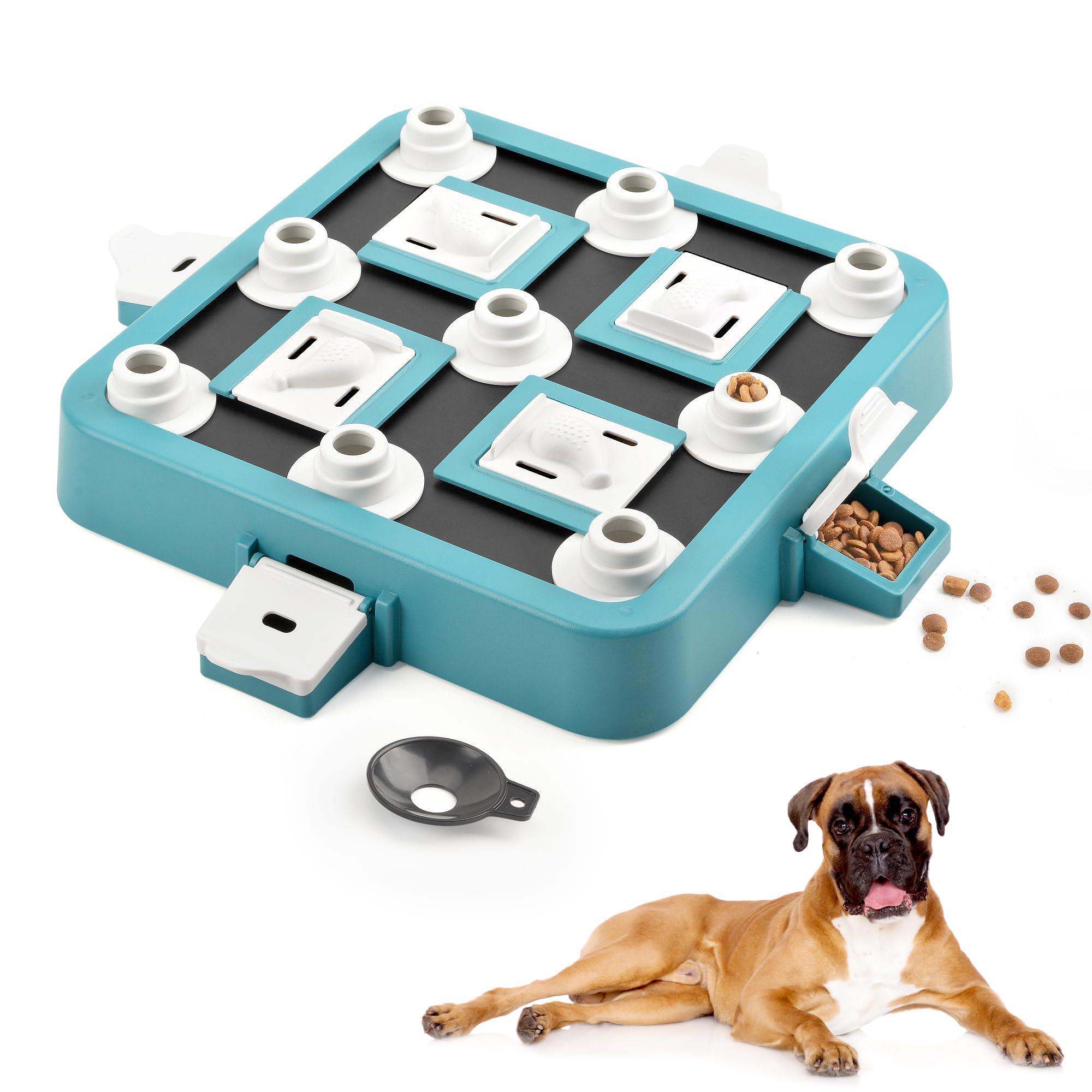 LACCEN Dog Puzzle Toys, Level 3 in 1 Interactive Dog Toys for Boredom, Funny Fee