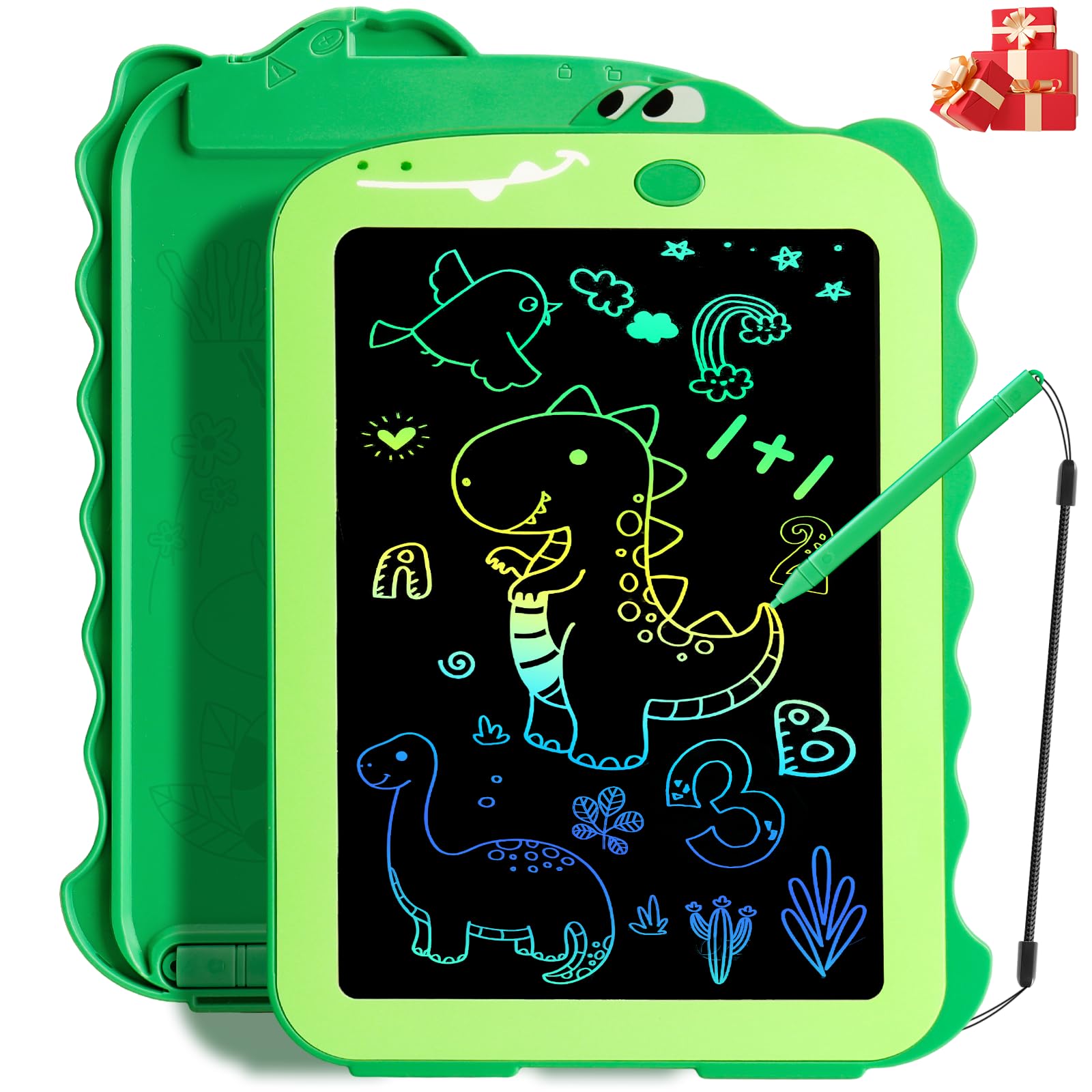 Teriph LCD Writing Tablet for Kids, Colorful Toddlers Toys Drawing Board, Educat