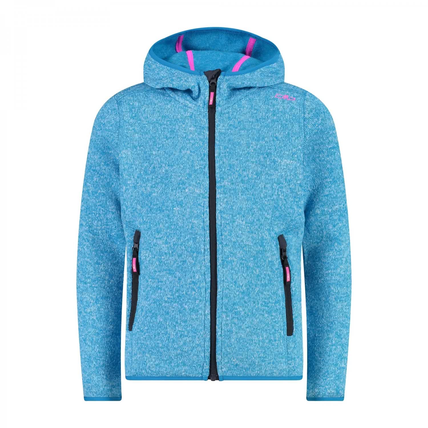 CMP Kids' Knit Tech Jacket with Fixed Hood Kid G Jacket Fix Hood
