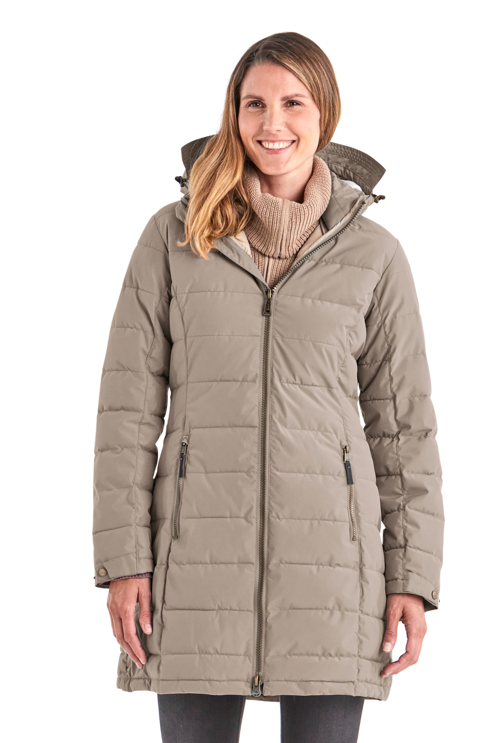 Killtec Women's Quilted Parka with Detachable Hood