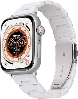 BINLUN Band Compatible with Apple Watch Band 38mm 40mm 41mm 42mm 44mm 45mm 46mm 49mm for Women Resin Band Compatible with iWatch Series 12 11 10 9 8 7 6 5 4 3 2 1 SE Ultra in Lightweight Stylish