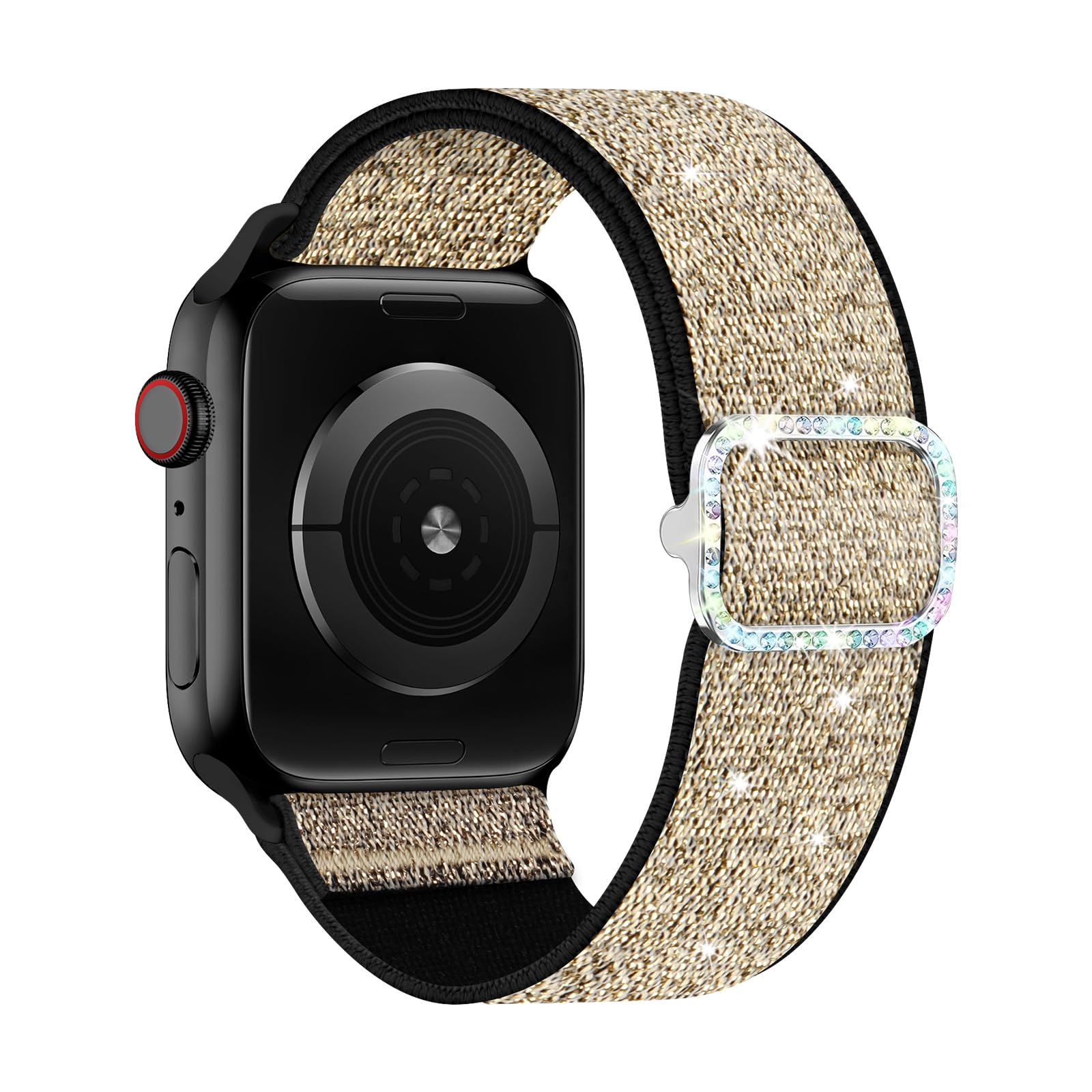 Elastic Bling Band for Apple Watch 38mm 40mm 41mm 42mm 44mm 45mm 46mm 49mm Women
