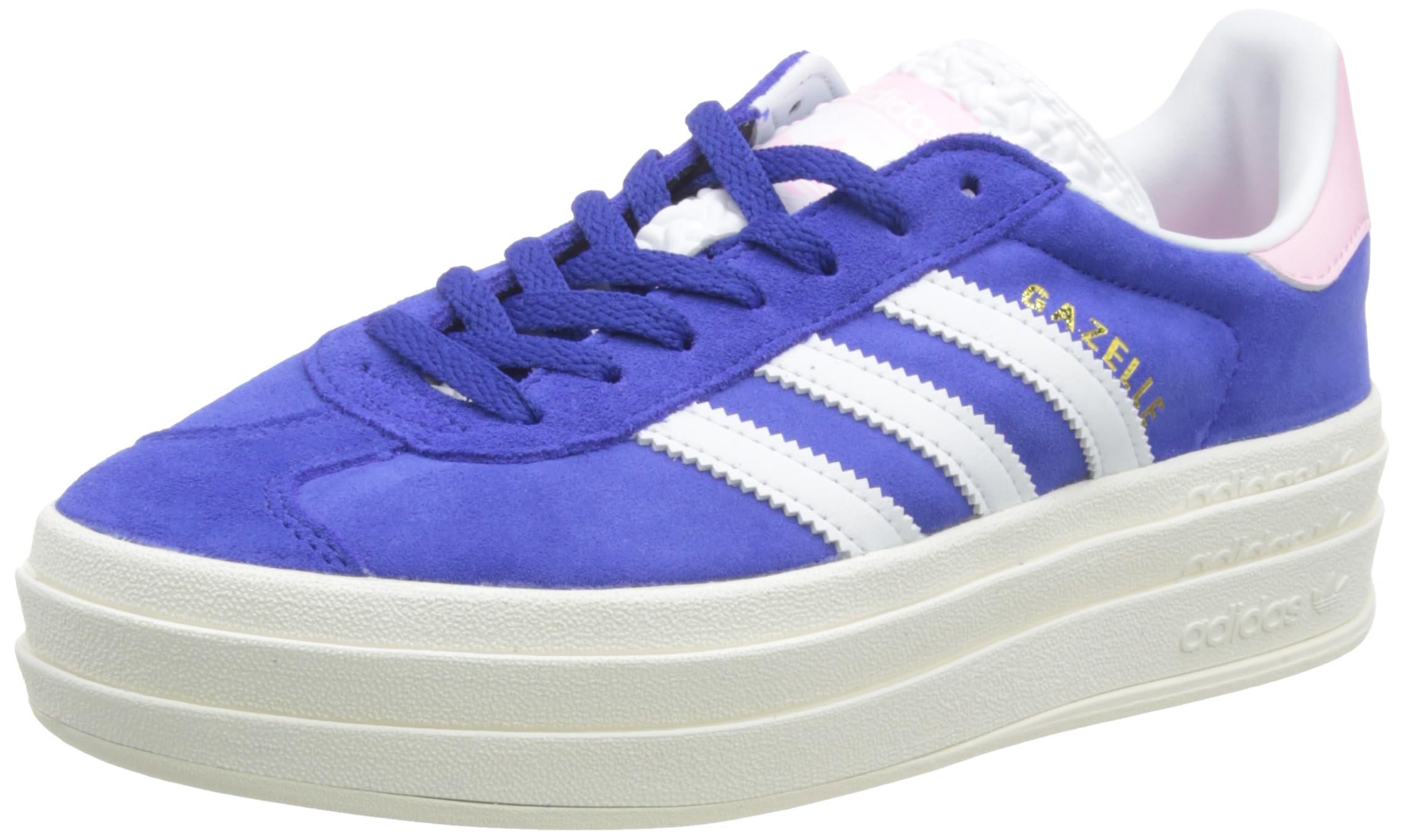 ADIDAS Women's Gazelle Bold W Sneaker, True Pink/semi Lucid Blue/core White, 4.5