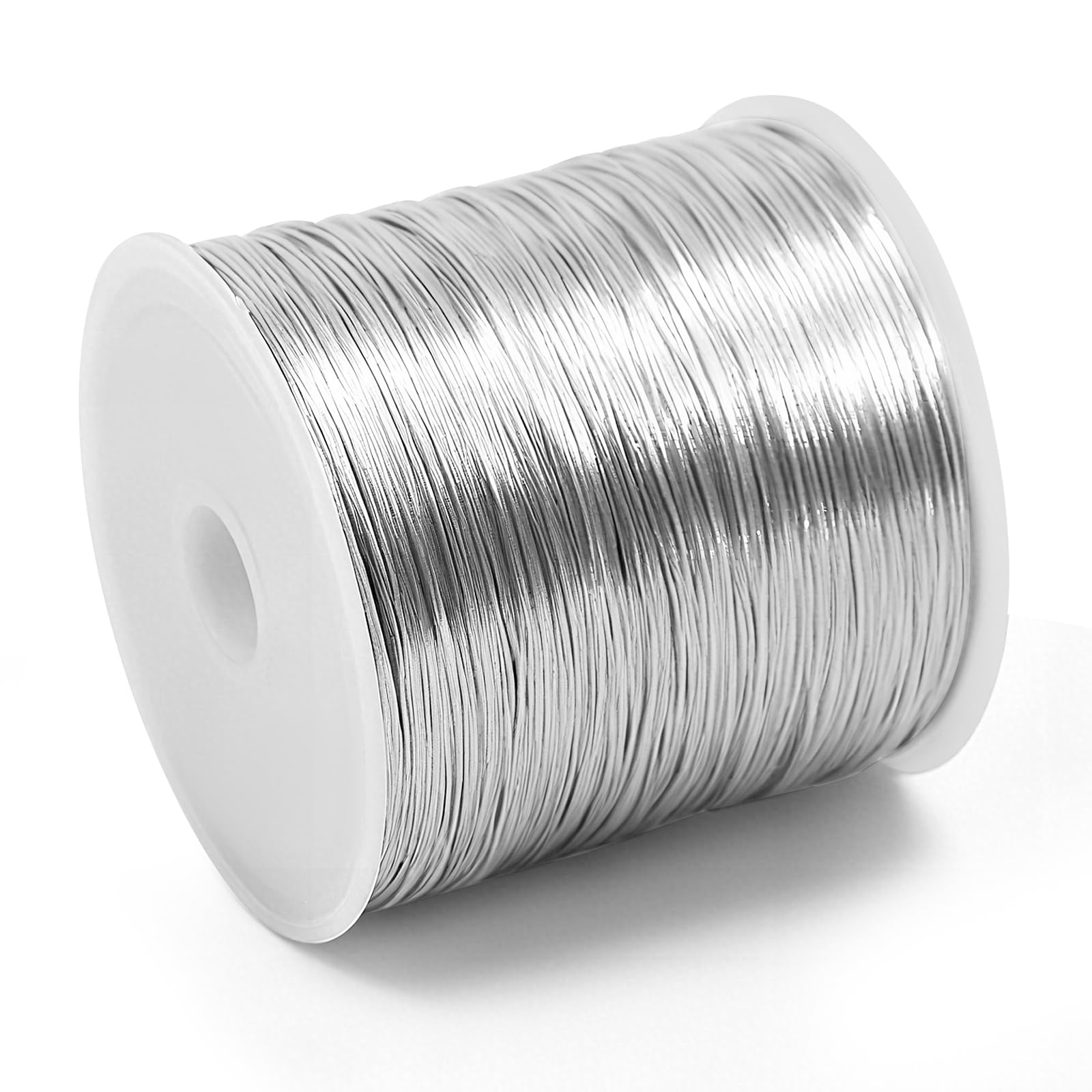 26 Gauge Tarnish Resistant Copper Wire 328ft for Jewelry Wire（Silvery） | (0.4mm 