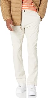 Amazon Essentials Men's Slim Fit Casual Stretch Chino Trousers, Stone, 33W/29L