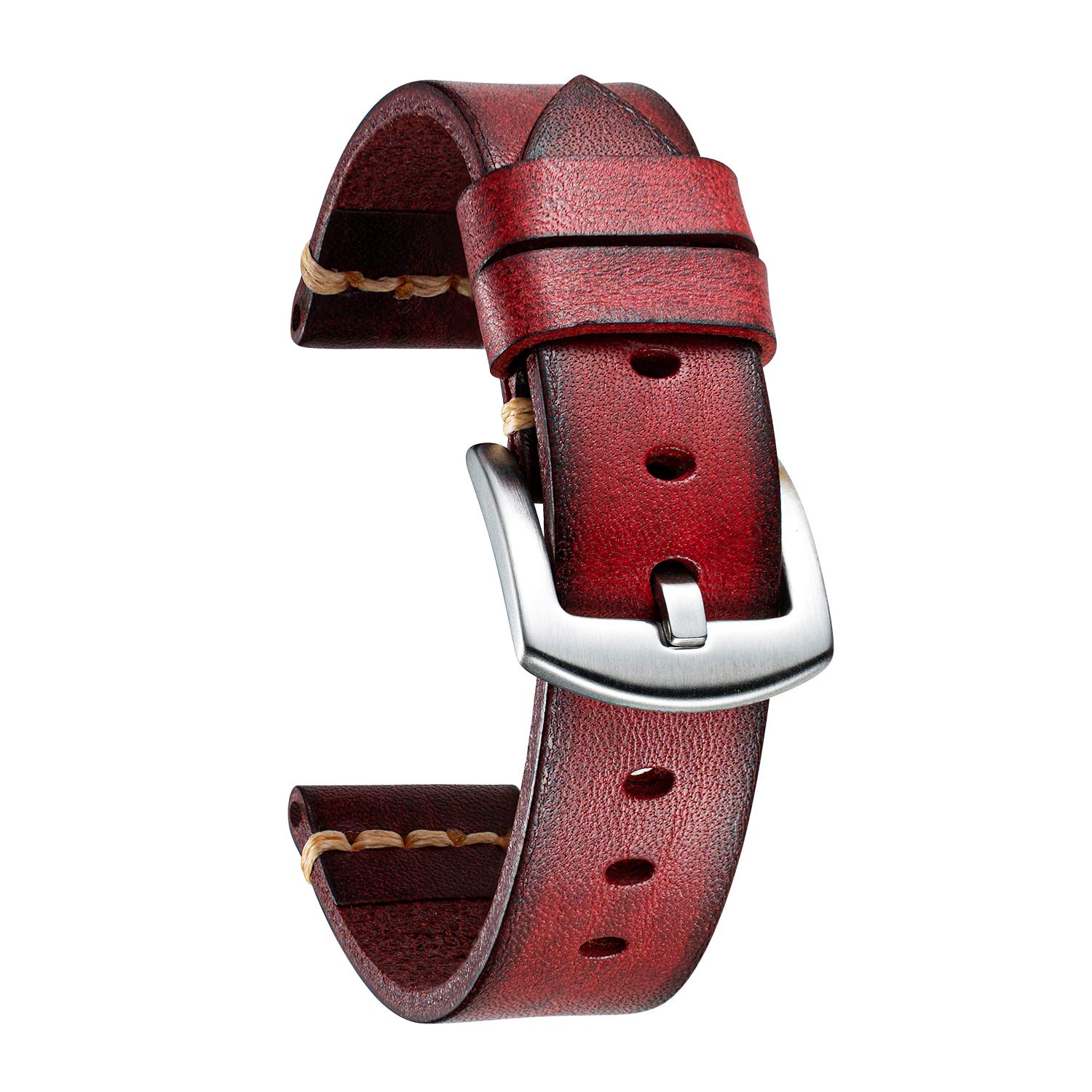 BINLUN Strap Watch Leather Strap Watch 18 mm 20 mm 22 mm 24 mm 26 mm Strap Smart
