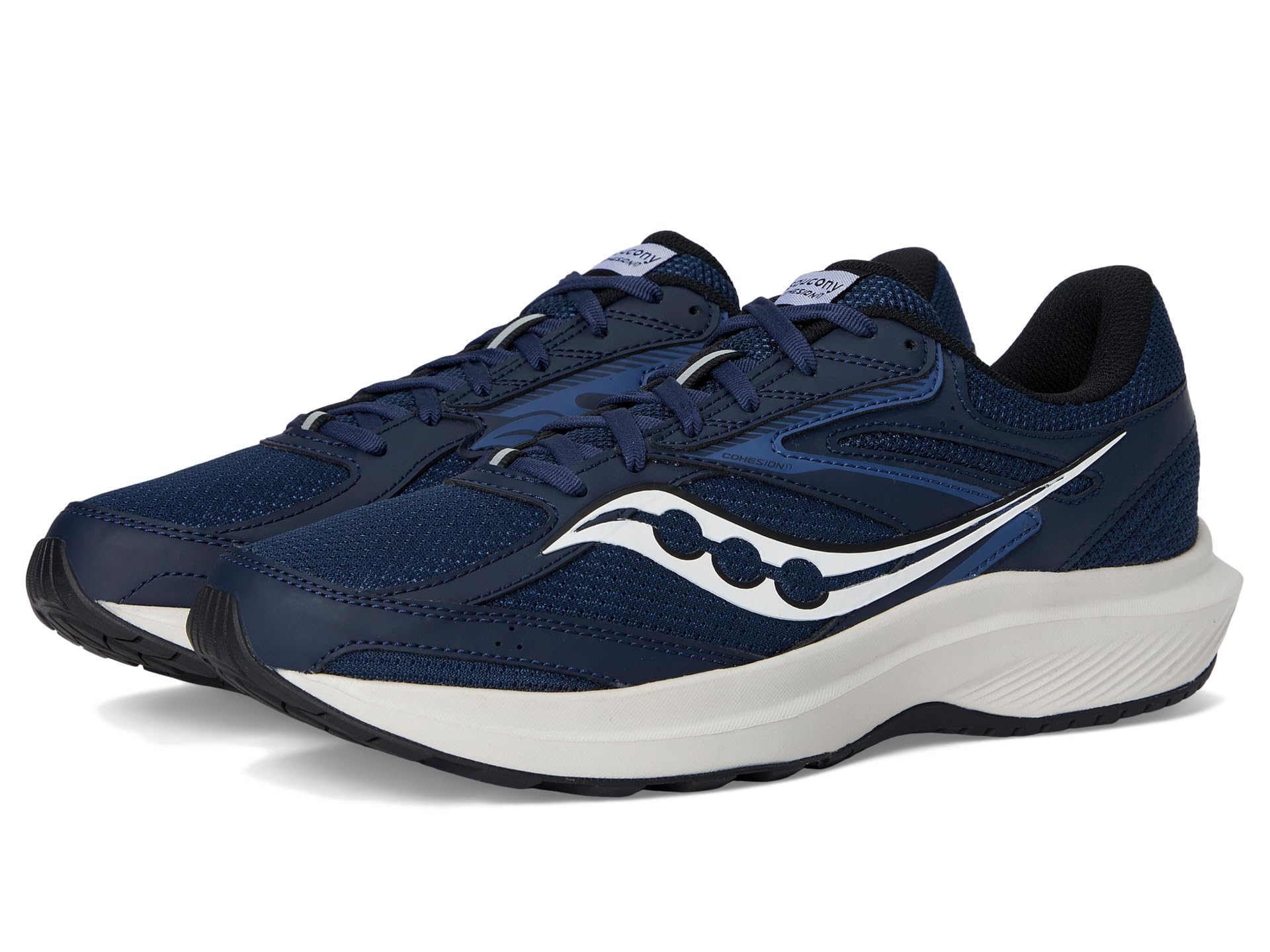 Saucony Cohesion 17, Men's Running Shoes, Navy Blue White, 40.5 EU