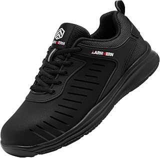 LARNMERN Men's Safety Shoes Steel Toe Cap Breathable Work Shoes Anti Puncture Safety Sneakers