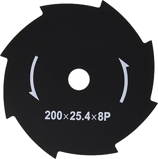 山善(YAMAZEN) 充電・電気草刈機用替刃 外径200mm×8枚刃 1枚組 取付穴25.4mm YDR-201/LBC-18K/SBC-320K/SBC-280A専用替刃 JDKB-200