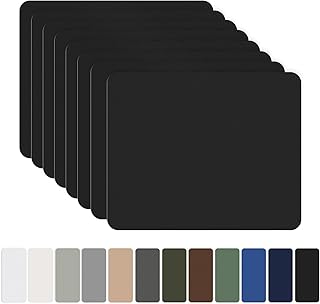 8 Pieces 7.87 x 5.9 inch Nylon Repair Patches Nylon Fabric Patch Self-Adhesive Fabric Repair Tape Waterproof Lightweight Puffer Jacket Patch Kit for Clothing Down Jacket Tent Bag (Black)