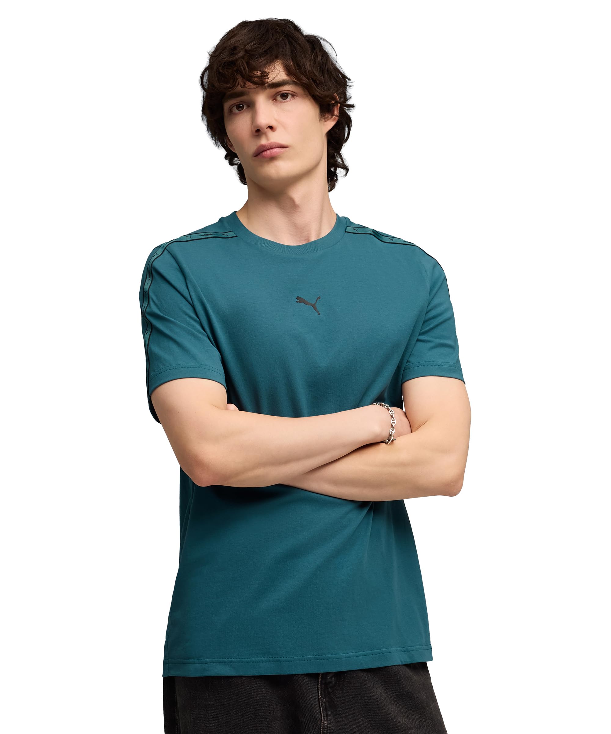 PUMA Ess Tape Tee T-Shirts Unisex - Adult (Pack of 1)