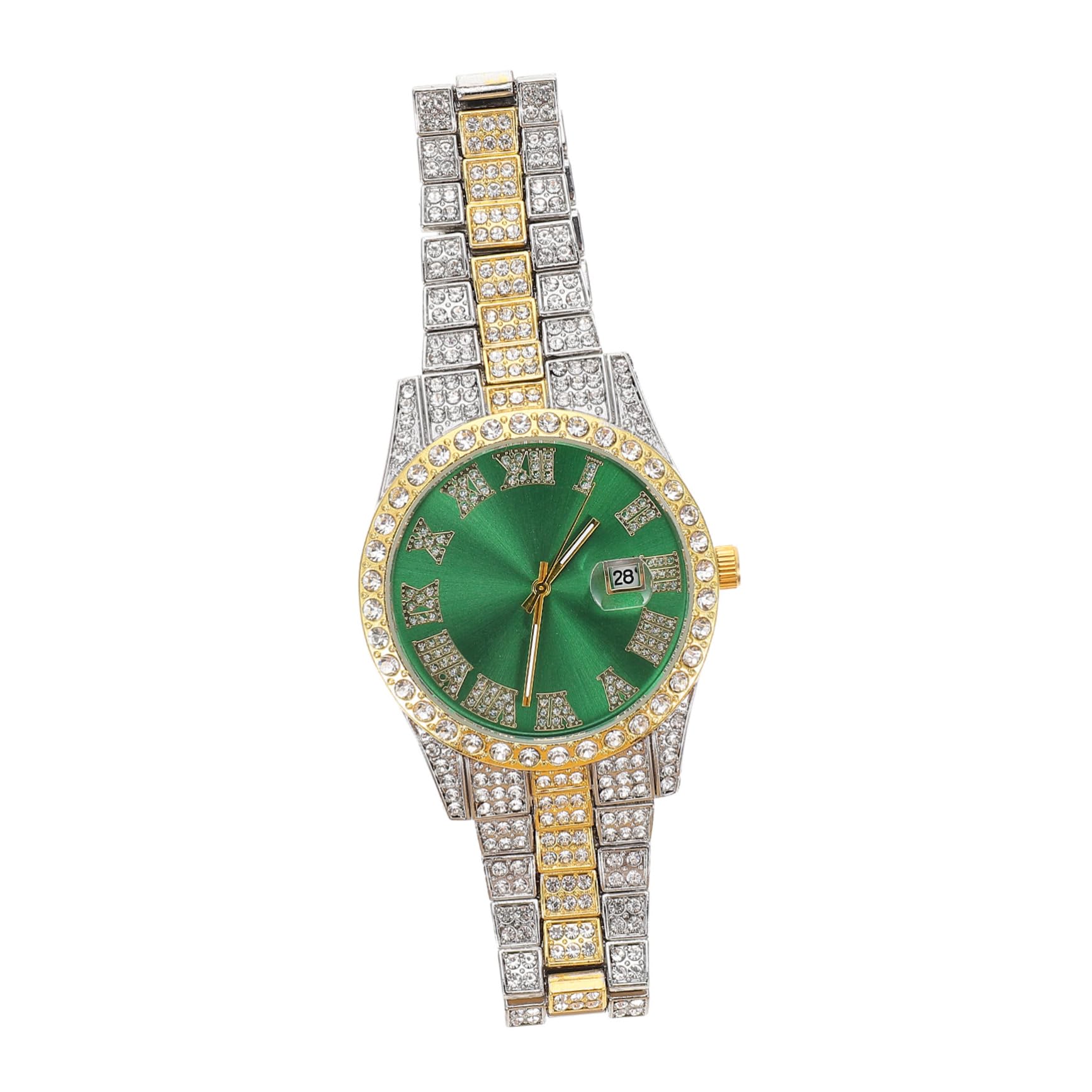 BESPORTBLE Steel Band Quartz Watch for Men Calendar Stylish and Unique Design fo
